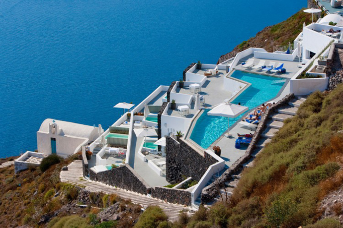 懸崖上的天堂-希臘Santorini Grace 酒店設計 