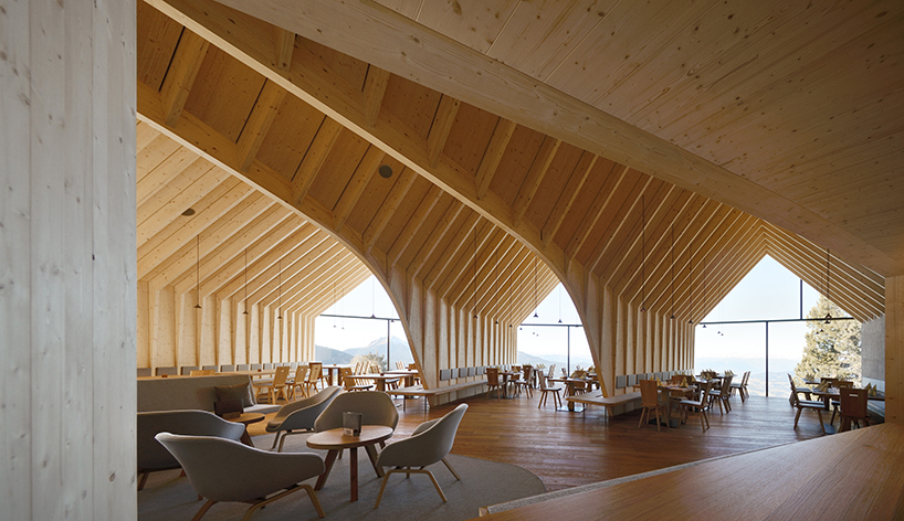 阿爾卑斯山上的山小屋餐廳-鉛筆匯