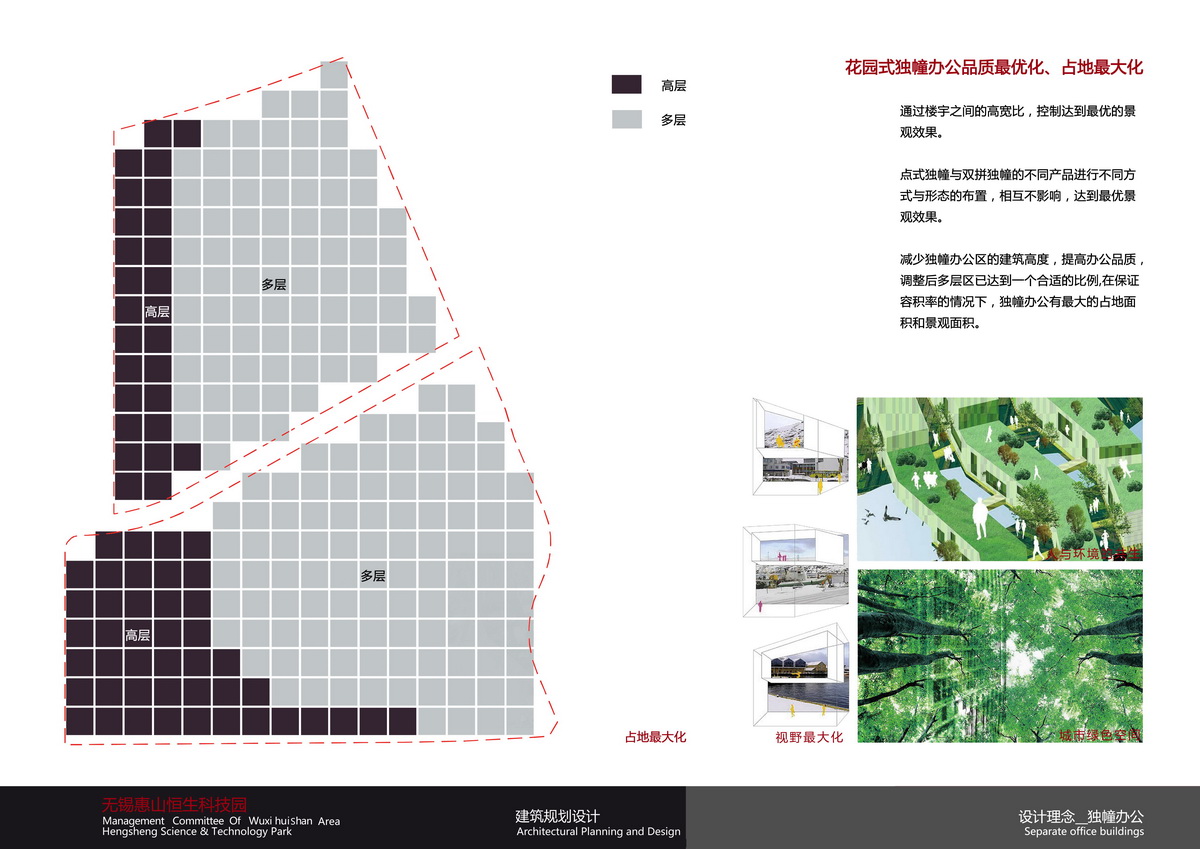 無錫惠山恒生科技園建筑方案設計