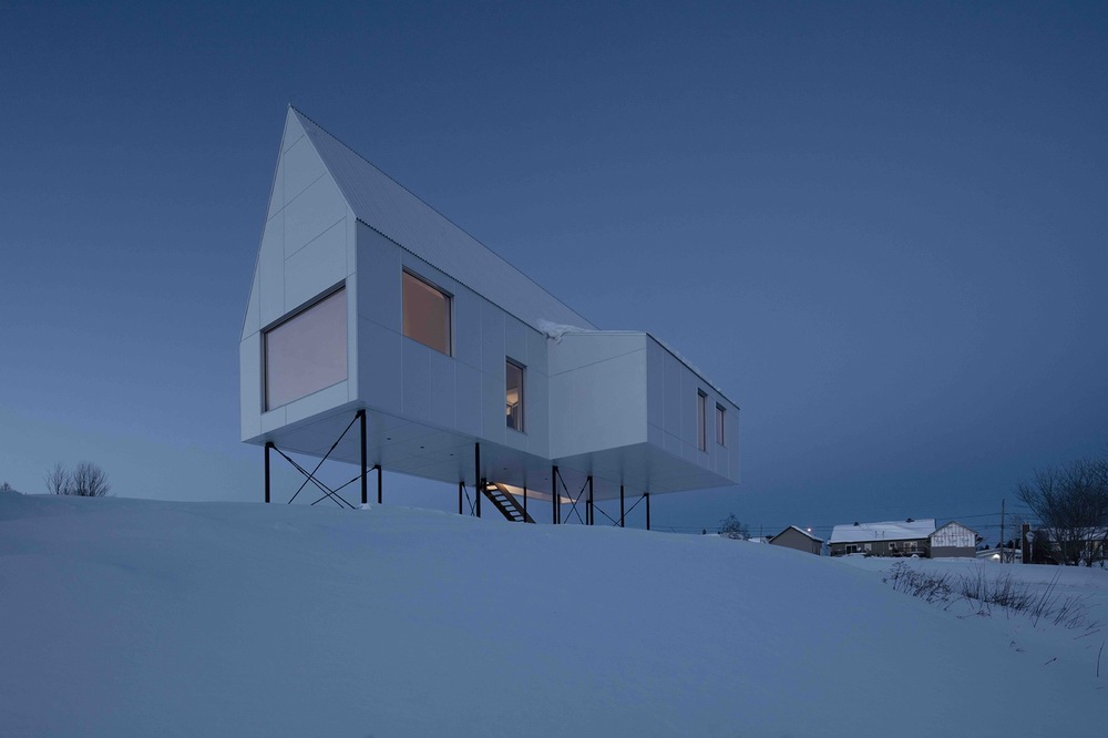 加拿大魁北克干闌式建筑小木屋