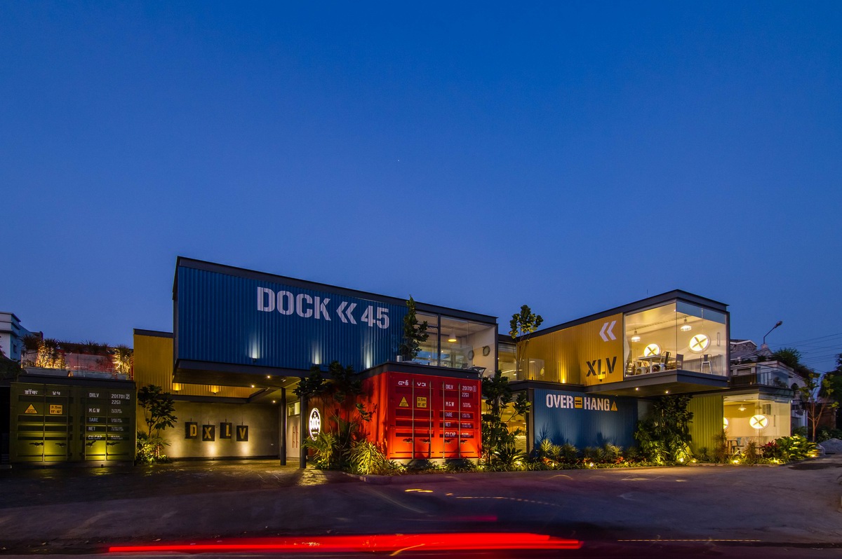 印度海得拉巴Dock 45集裝箱夜店