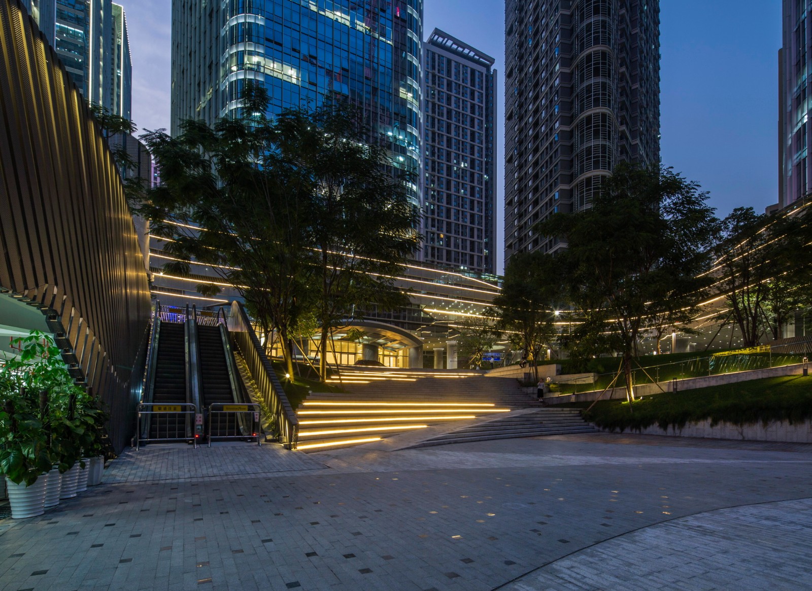 深圳大沖舊改B區商業街景觀設計