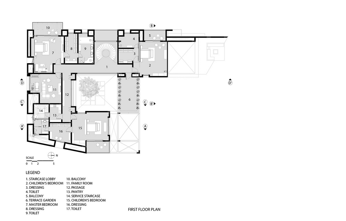 印度Abhyuday住宅-線條與幾何造型結合的建筑