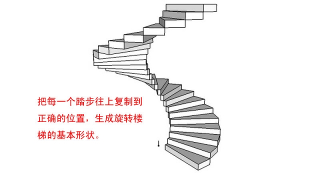 SU旋轉樓梯建模教程
